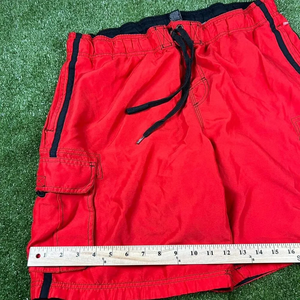 Ocean-pacific Men's Red Swim-briefs-shorts